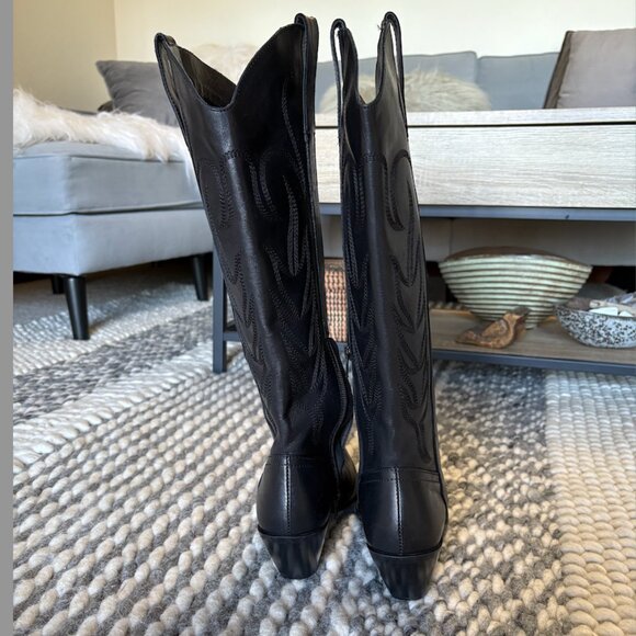 Coconuts by Matisse Agency Cowboy Boots- size 6.5 Black - Picture 2 of 7